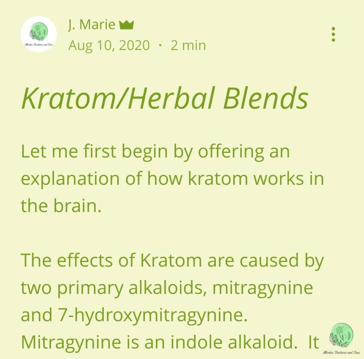AndMirdus's tweet photo. Have you ever wonder how kratom works in the body? Check out our blog post to learn the benefits and how kratom can be beneficial for many ailments!

https://t.co/rmU66URKcj

#plantsnotpills #herbalism #herbalist #herbalmedicine #herbs #plantmedicine #herbalremedies #herbal https://t.co/LnXXhWCa8A