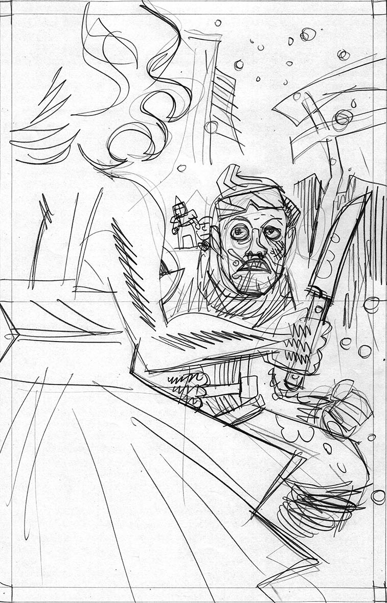 polarcomic's tweet photo. Proceso de la portada de Freaksnow #4, la serie creada para Kevin Roditeli y Rob Cannon para Behemot comics. / Cover #WIP for #Freaksnow #4, the series created by @KevinRoditeli &amp; Rob Cannon for Behemot comics. https://t.co/mVk5pzKkqS
