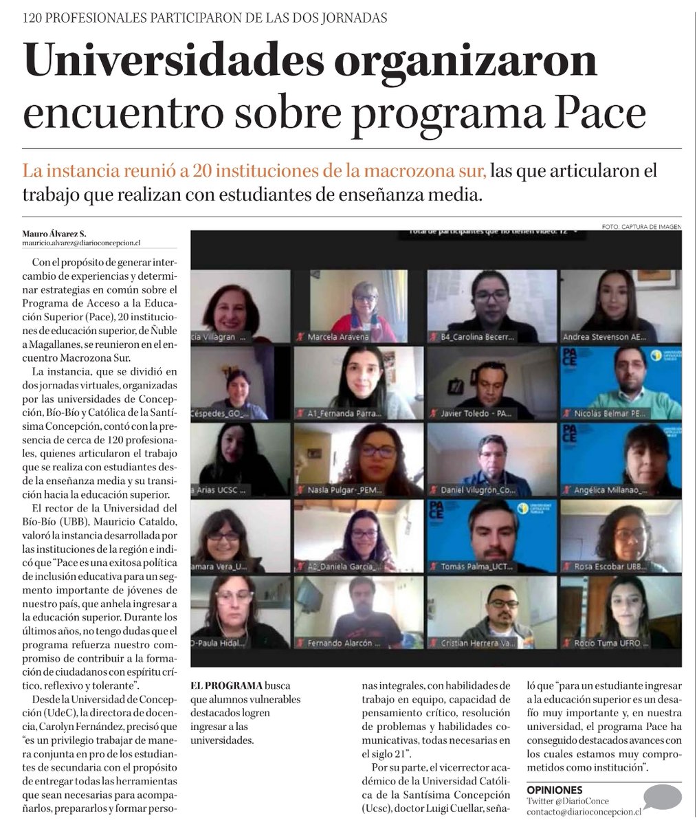 ubbchile's tweet photo. #UBBenPrensa Universidades organizaron encuentro sobre programa Pace
https://t.co/KaY9KKD9qC vía @DiarioConce https://t.co/TZJDDrK1Ca
