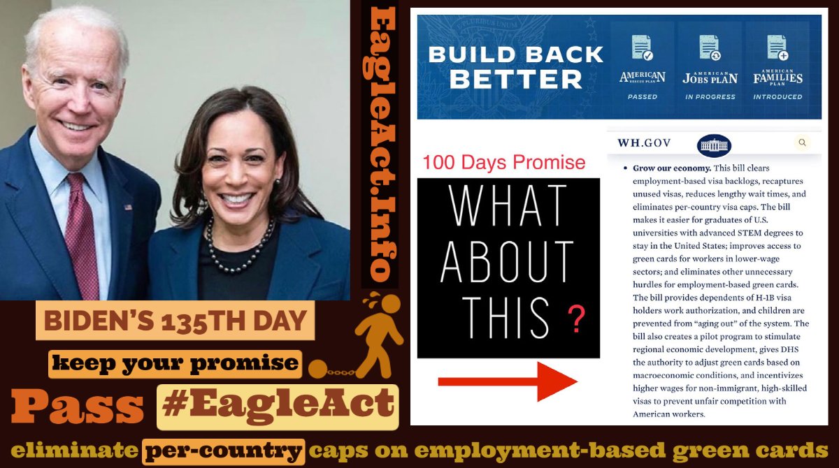 GCBCoalition's tweet photo. .@POTUS @JoeBiden, @VP: Day 135; where is your Promise? @WHCOS @SecMayorkas @UrJaddou @TravelGov

Asian families endure racism👇
—Discriminatory per-country caps
—@USCIS delays processing 485 applications
—#H4EAD Women put out of work
—#H4kids age out

📌PASS BIPARTISAN #HR3648 https://t.co/J3rS6BPBbC