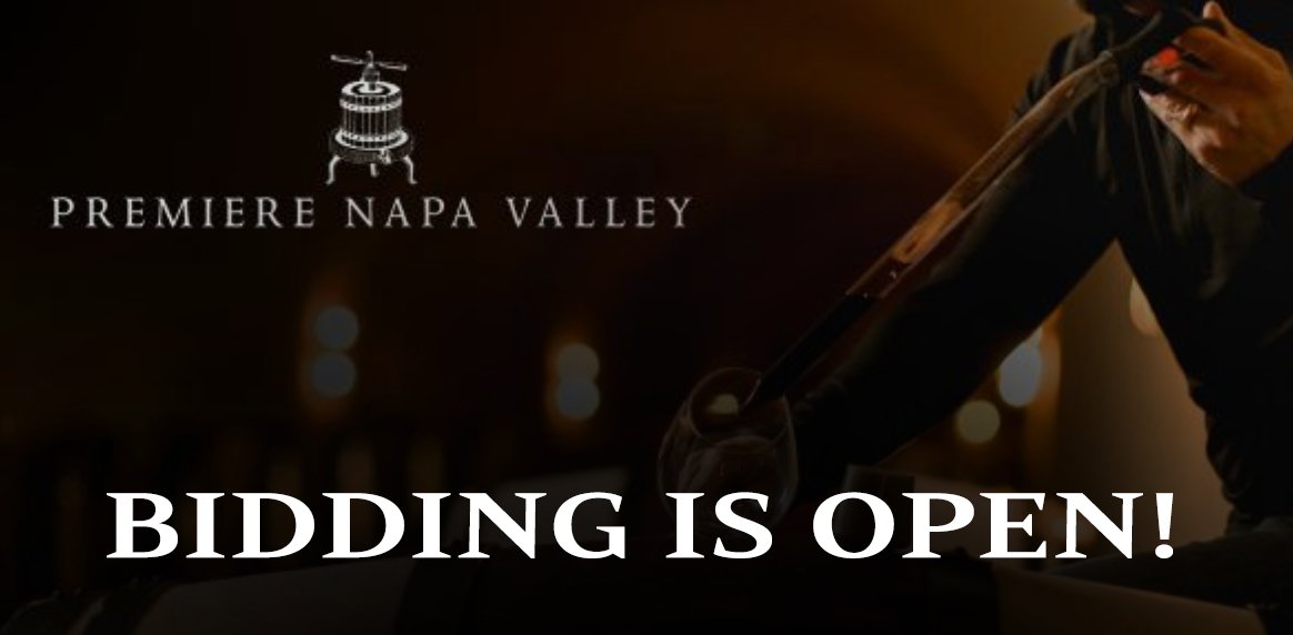 PremiereNapa's tweet photo. It all starts today. Right now. This minute.
Bidding is now officially open for Premiere Napa Valley.
https://t.co/VwHdbOXsih #pnv21 #napavalley #rarewine https://t.co/RdA91tBmFM