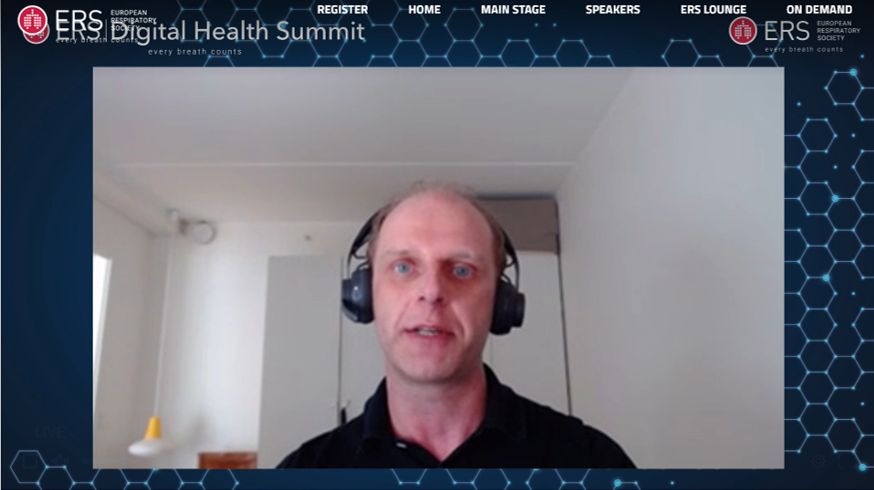 EuropeanLung's tweet photo. Digital options should not always be the default so we do not leave patients behind who may not be comfortable with, or have access to the technology. @kjeldsh ELF Chair speaking at the #ERSSummit https://t.co/x6hIgZOP2R