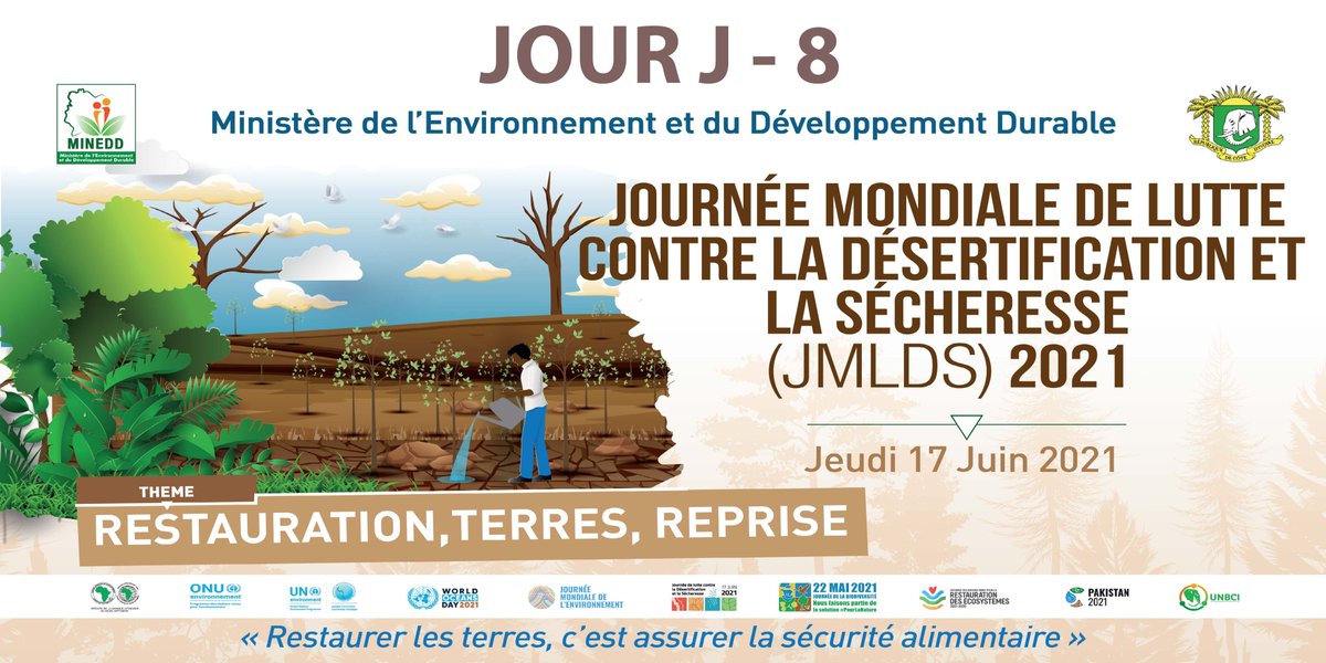 MINETECI's tweet photo. Journée Mondiale de Lutte contre la Désertification et la sécheresse.
#QNEDD2021
#JME
#JMO
#JMLDS
#Pour_notre_survie_protégeons_notre_océan
#La_pensée_verte https://t.co/n0kzxiLGNZ