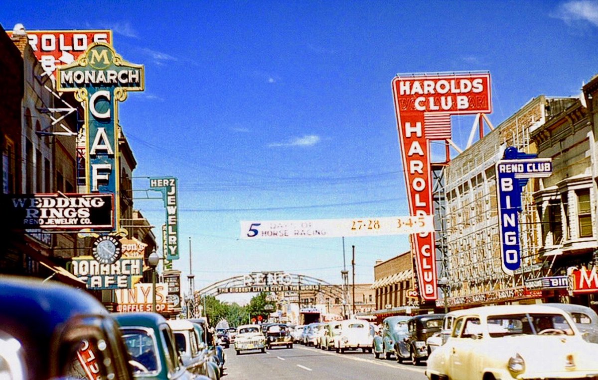 Reno, 1950s, in photograph before photorealism: