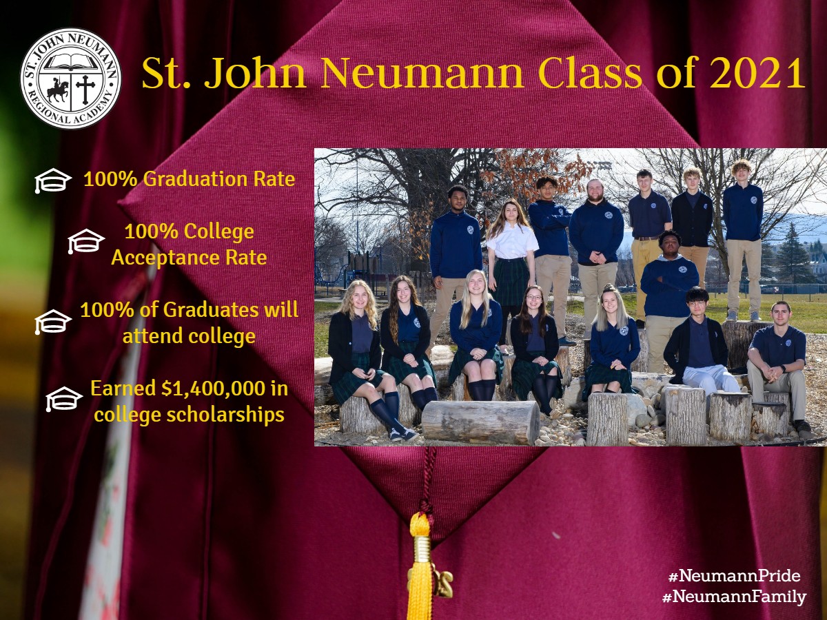 sjnra1's tweet photo. Our St. John Neumann #Classof2021 Graduation is at 7 p.m. tonight at St. Boniface Church. We invite you to watch via live stream here: https://t.co/zSrKiRTV6R.

Congratulations, Neumann grads! We are proud of you! ❤️💛🎓

@DoSCathSchools 
#NeumannPride  
#NeumannFamily https://t.co/OR5rkukNa4