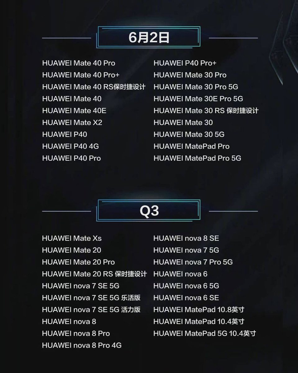 64_BitTech's tweet photo. HarmonyOS Timeline 👀
More Than 130 Devices To Receive The Update 🔥
.
.
#Huawei #HuaweiIndia #Huawei5G #HuaweiGlobal #HuaweiChina #HarmonyOS #Harmony #EMIUI #HuaweiMobile #HuaweiMobiles https://t.co/zhcYk3C7ux
