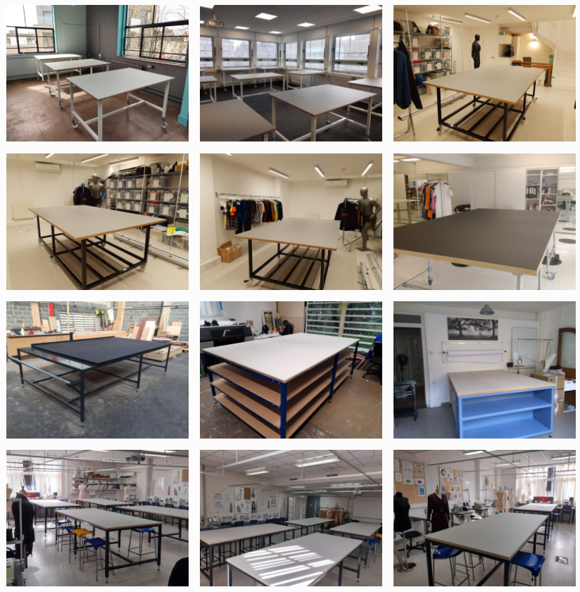 conveyors's tweet photo. We've been getting the galleries up to date today. Here's just a few of our #cuttingtables. We manufacture entirely #bespoke to order so if you're looking for a #crafts workstation or #sewing table please check out our website: https://t.co/SM6WyZmPL2 https://t.co/iNS46pHDU7