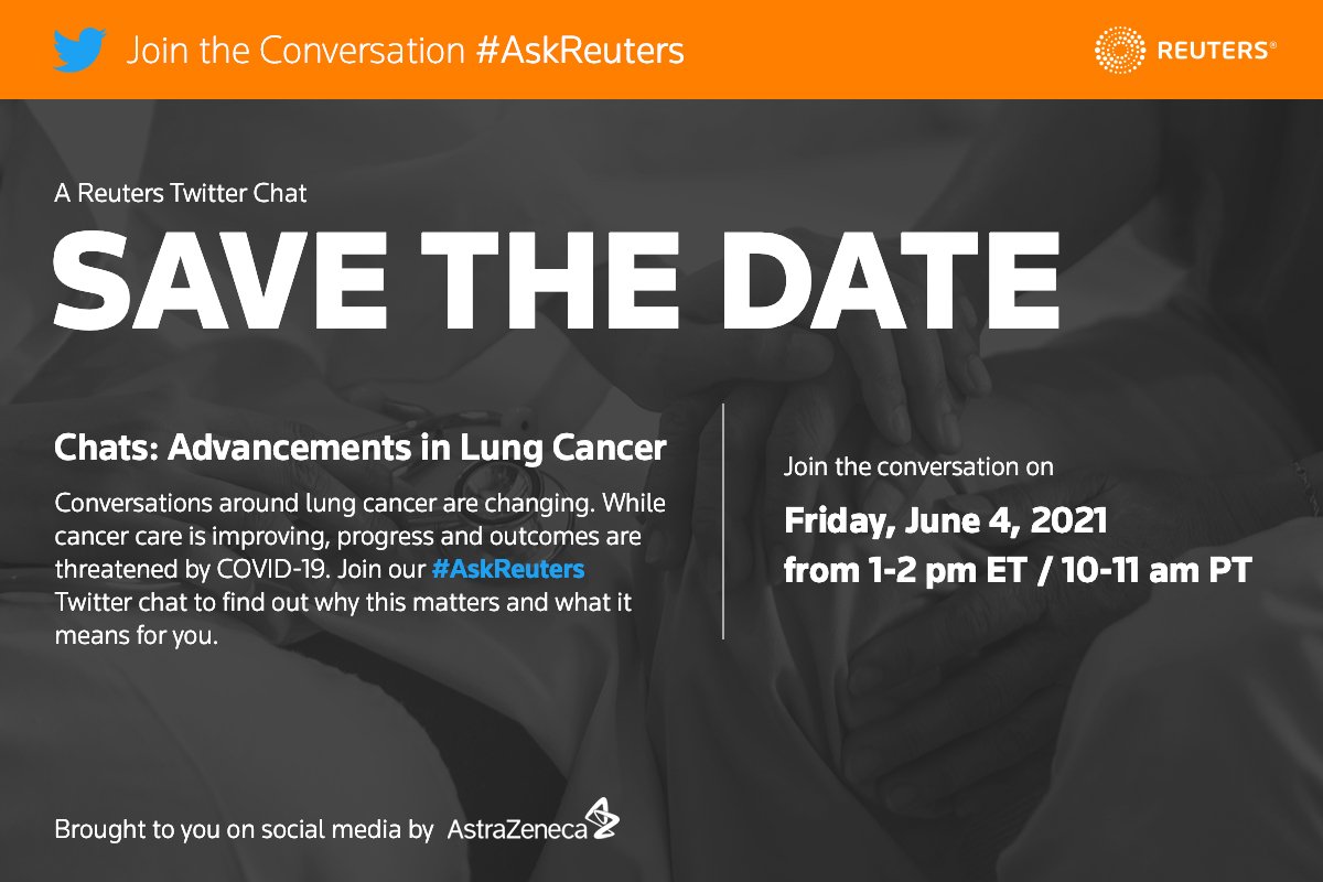 Looking forward to discussing advancements in #LungCancer at #ASCO2021 with #AskReuters