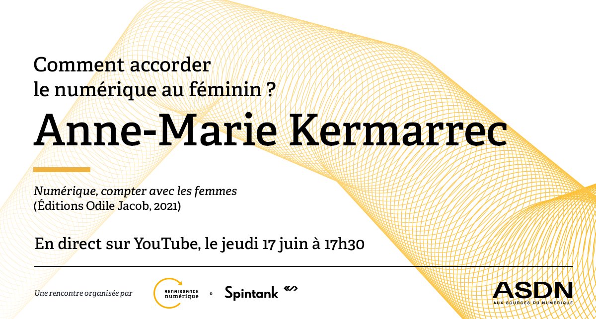 RNumerique's tweet image. [🎙️#ASDN en ligne]

Est-il possible de réduire les #BiaisAlgorithmiques à l’origine de discriminations sexistes ? Comment rendre le #numérique plus attractif pour les femmes ? 

📅 RDV le 17/06 à 17h30 pour en débattre avec @AMKermarrec ! 

Inscriptions 👉bit.ly/2QXwOy9