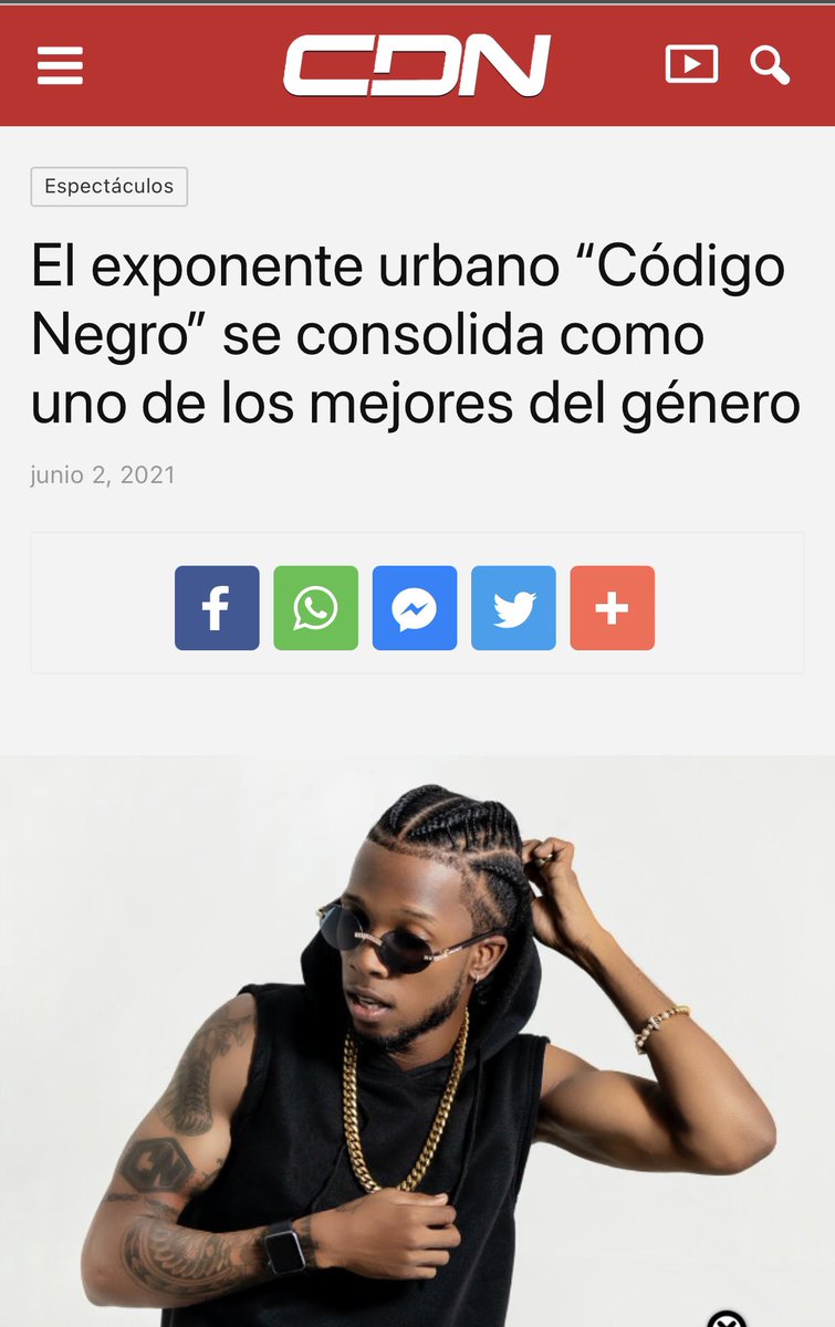 codigonegroRD's tweet photo. Gracias a CDN EN ESPAÑOL POR EL PRESENTE  🙌🏾 https://t.co/x8YCM7UZG7