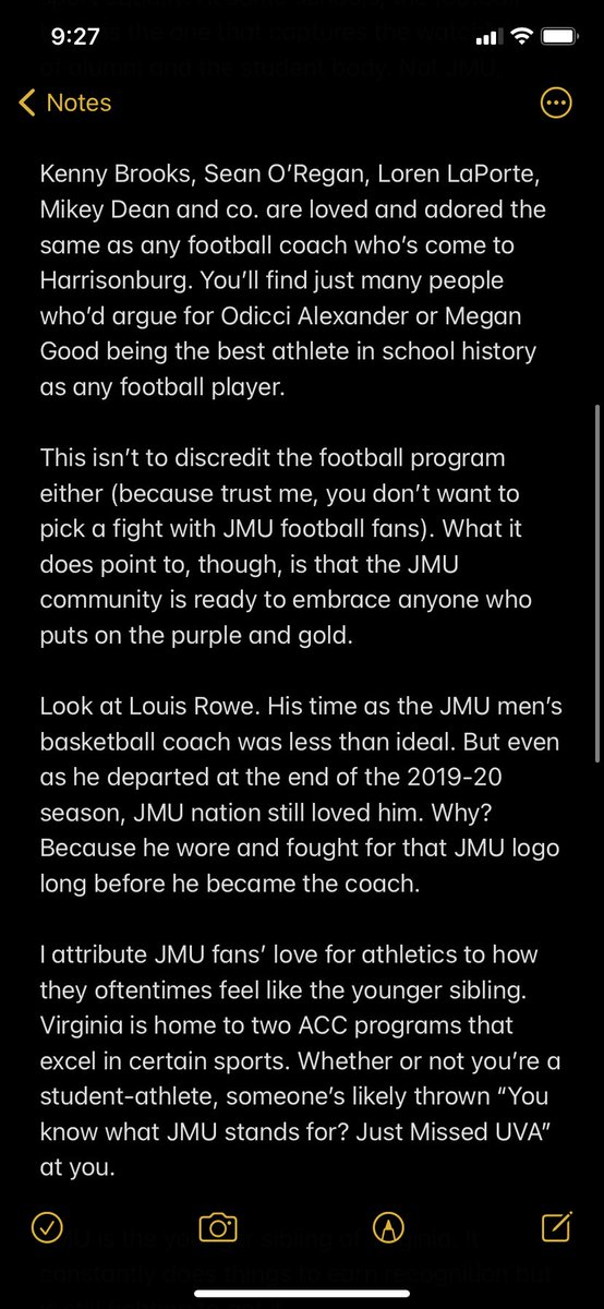 CatieHarper's tweet photo. Ahead of JMU softball’s game today, I spent last night trying to find the perfect way to describe JMU Nation to people who’ve never lived it. Not sure there’s a perfect way, but this is what I got. 

So, if you’re just now falling in love with JMU, let me explain it to you. https://t.co/ydXFvQvuGa