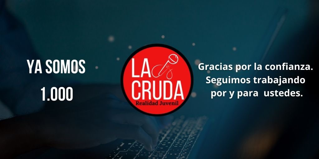 LacrudaRj's tweet photo. ¡Ya somos 1.000, muchas gracias a nuestra Cruda Audiencia por hacer parte de esto! ✊🏻❤️‍🔥🇨🇴 https://t.co/U6D78CbBta