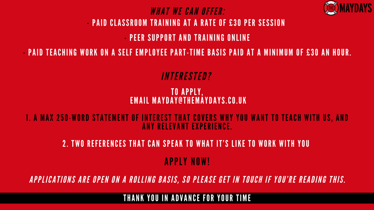maydaysimprov's tweet photo. Come join our fabulous improv teaching team! ππ
Interested?
To apply, email mayday@themaydays.co.uk
#improvteacher #jointheteam #teachingrules #teachers #teacherlife #improvisation #improv #improvclasses #mayday https://t.co/owcDCBVl8Q