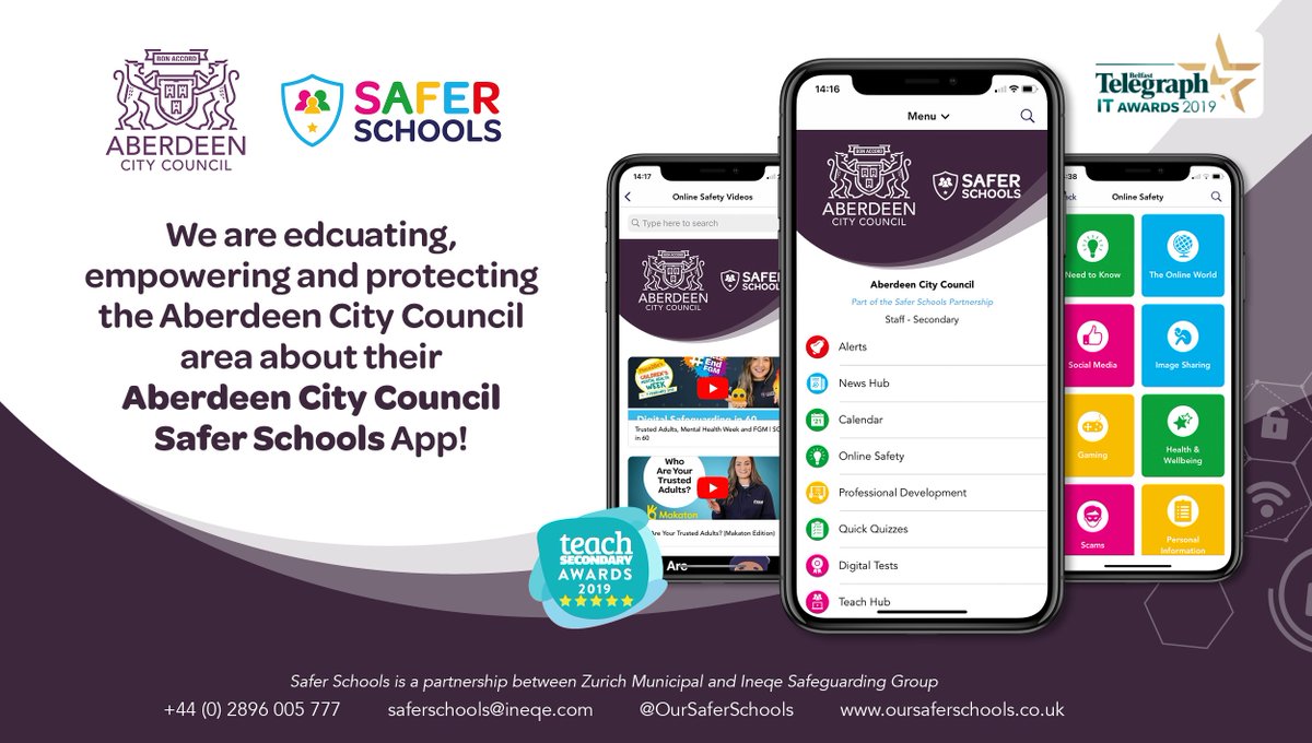 OurSaferSchools's tweet photo. We are extremely excited to be launching our award-winning Safer Schools App to parents/carers in @AberdeenCC. Codes to access the App were sent to all parents/carers today. The app can be downloaded on the App Store and the Google play Store. Just search "Safer Schools" 👨‍🏫 https://t.co/mYEAIc8ANs