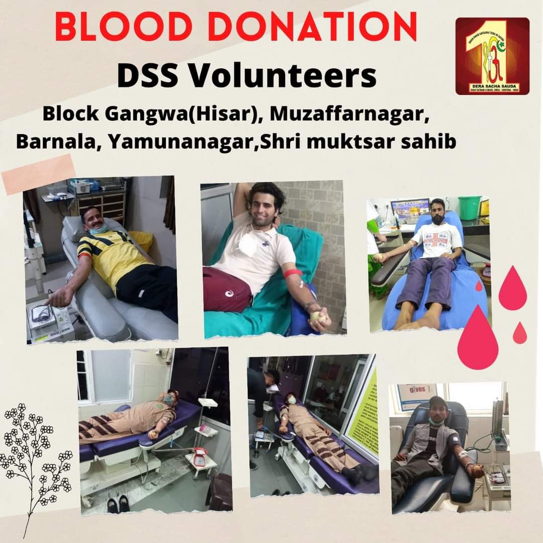 PreetiVashisht3's tweet photo. A large number of donors gathered and donated blood in the blood donation camps conducted by volunteers of #DeraSachaSauda  in various parts of India. The camps were conducted at block levels by the followers.
#TrueBloodPump
#GiftOfLife
#DonateBloodSaveLives
#SaintRamRahimJi https://t.co/Nu1IBO7wjX