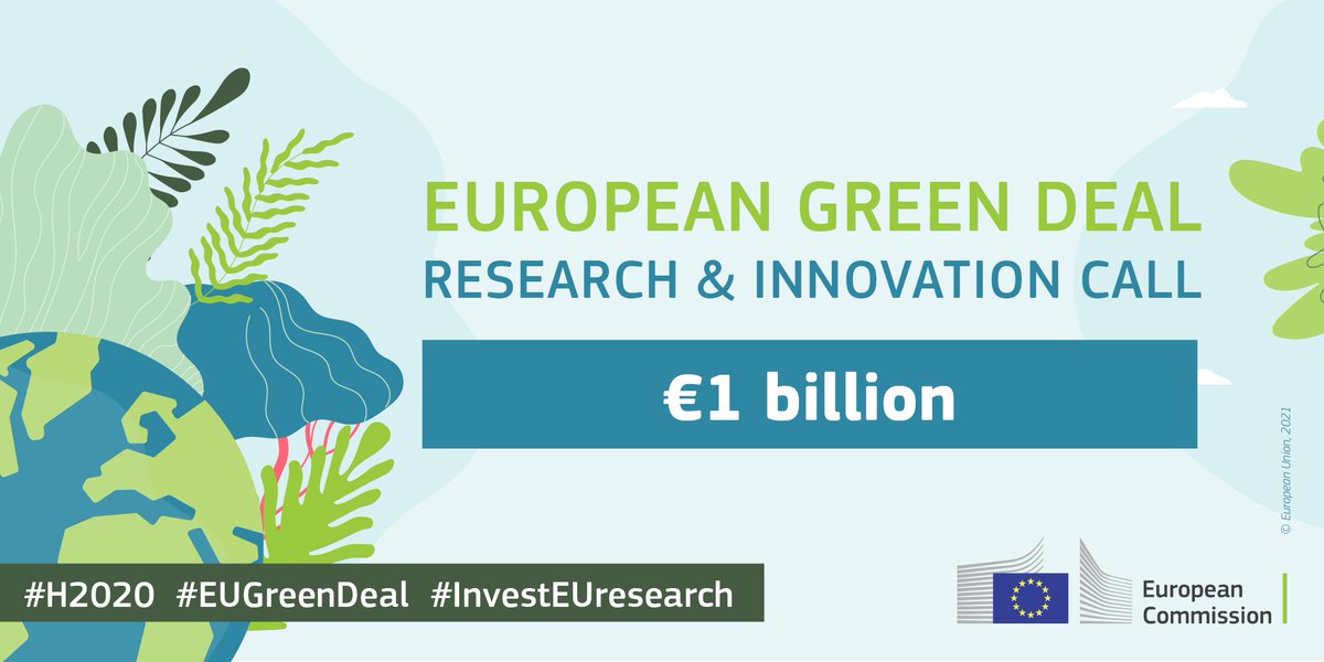 HorizonEU's tweet photo. 7⃣2⃣ projects that will contribute to the EU’s sustainable future have been selected for funding under the #H2020 #EUGreenDeal call!
Find out more➡️ https://t.co/CXQAVI3QvX
#ResearchImpactEU🇪🇺 https://t.co/IoyVJ6EqGf