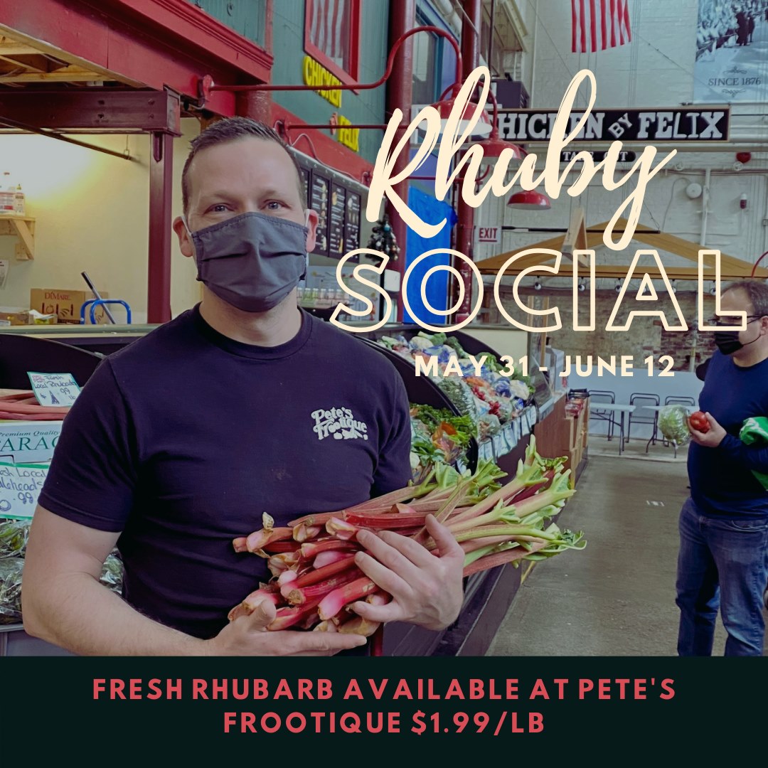 VisitSaintJohn's tweet photo. Join the @sjcitymarket in celebrating all things rhubarb with their Rhuby Social! 💐 
Between now &amp; June 12 sample this sure sign of spring with cocktails at @UncorkedNB, baked goods at @SlocumFerris, or fresh stalks at Pete's Frootique!
#SaintAwesome #ExploreNB #RhubySocial https://t.co/bmGRShVWx6