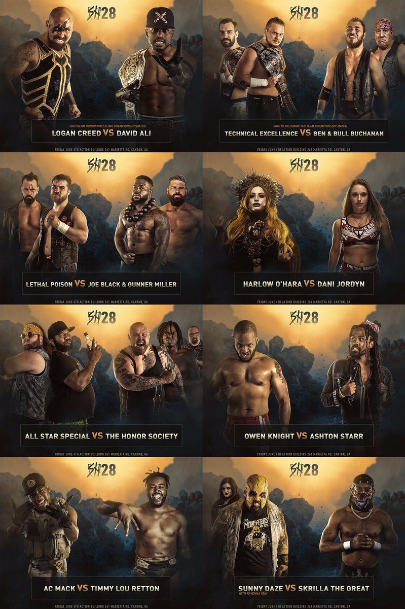 SHonorWrestling's tweet photo. Don’t miss this STACKED card tomorrow night at #SHW28!!!
#SHW #ThisIsOurWrestling https://t.co/twpz8bQvNs