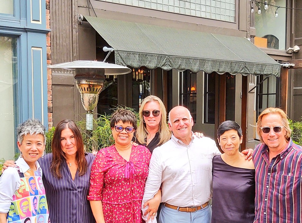 AlRokerEnt's tweet photo. The benefits of being fully #vaccinated cannot be overstated. Our @AlRokerEnt #socialimpact group is able to finally meet in person including #lunch at @forkrestaurant in #philadelphia. This creative bunch is ready &amp; raring to go, producing #socialgood content that matters! https://t.co/tnUa9laK8X