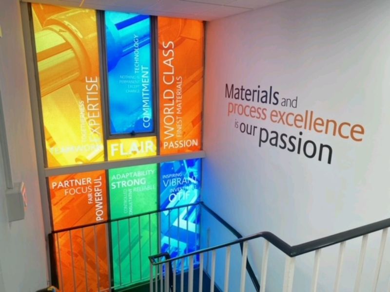 It's a beautiful summer day here at LJA Miers so what better time to post a picture of the sunshine streaming through our new mosaic style artwork which was recently installed to brighten up our office stairwell by the brilliantly creative Triad Ltd.
#artwork #creativity #design