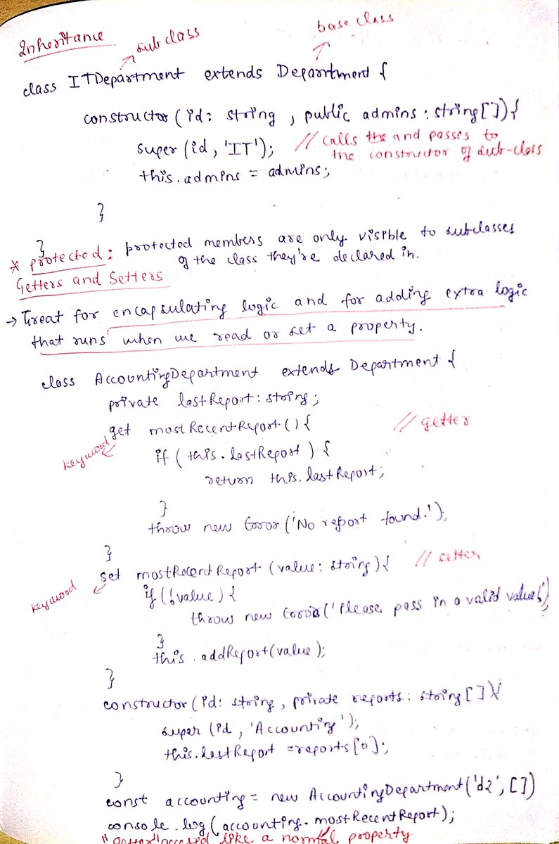 thesavvycoder's tweet image. Day 3 of #30DaysOfTypeScript Challenge
A tough day but made it. ✌️
Learnt about Classes & Interfaces in TypeScript.
Follow my journey : github.com/tarunsinghdev/…
#TypeScript #30daysofcode #Day3 
Today's notes 👇👇