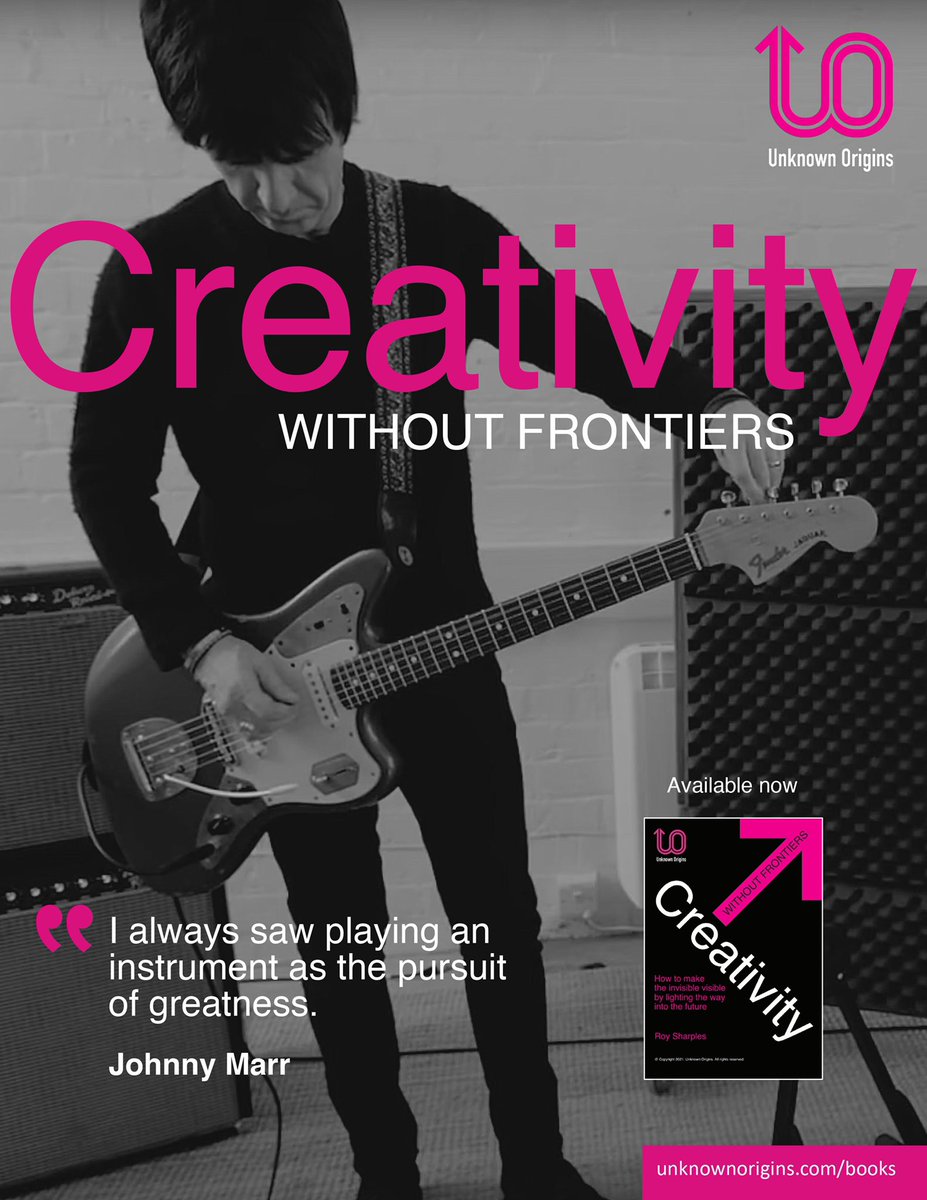 Musical #polymath <a href="/Johnny_Marr/">Johnny Marr</a> provides perspective about his #creativeprocess in new #book #creativitywithoutfrontiers

unknownorigins.com/books

#johnnymarr #creativeleadership #creativity #thesmiths <a href="/modestmouseband/">Modest Mouse</a> <a href="/thecribs/">The Cribs</a> <a href="/thethe/">THE THE</a> <a href="/ThePretendersHQ/">The Pretenders</a> #electronic <a href="/ATCmanagement/">ATC Management</a>