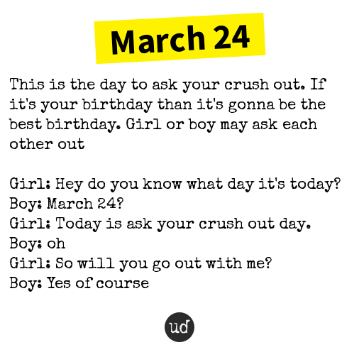 Urban Dictionary on Twitter "March 24 This is the day to ask your