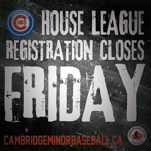 CMBA_baseball's tweet photo. Friday June 4th is the last day to register for our summer House League programs! #cmba #cambridgecubs #summerbaseball https://t.co/GIcCgZe5qx