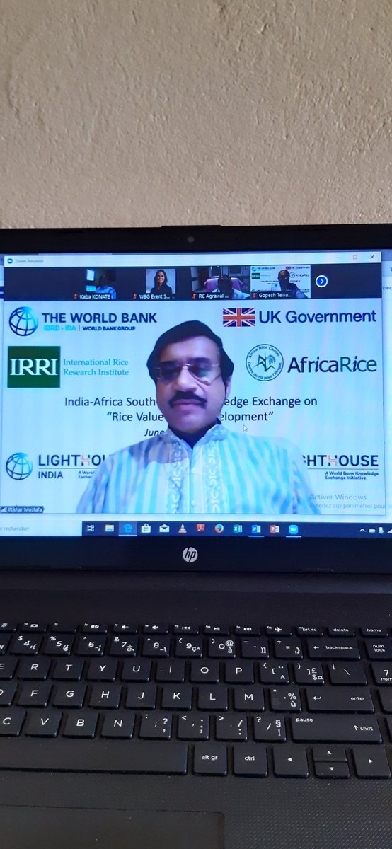 kabkon_'s tweet photo. Jai pris part à la réunion virtuelle Inde-Afrique sur le développement de la chaine de valeur du riz.
Merci au projet #PDAIG et à l'organisateur la @WorldBank 
@BoraMaale_ https://t.co/tMUU0MaxDq