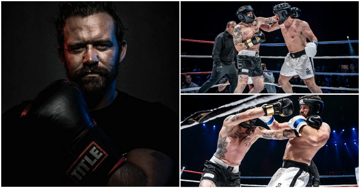 huisgenoot's tweet photo. .@DerickHougaard se tweeling ná #Boxop: ‘Hoe nou? Pappa slaan hom dan plat!’ https://t.co/i6o3iFaNtM https://t.co/jAMlaknv0p