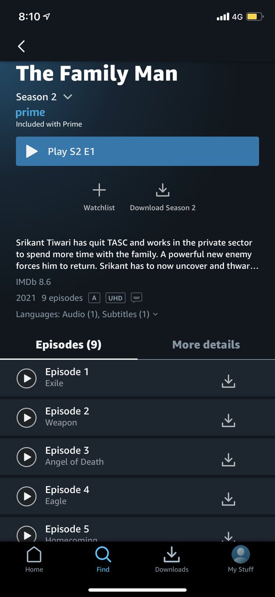 dearituraz's tweet photo. Yaay!! @PrimeVideoIN always Surprises with an early release
#TheFamilyMan2 
@BajpayeeManoj @Samanthaprabhu2 @hinduja_sunny @rajndk @SharadK7 https://t.co/OpC65HNX2M