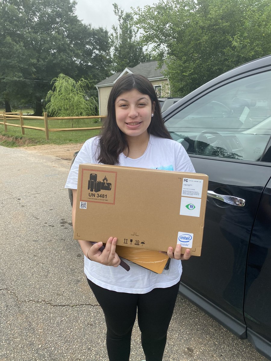 At Satellite Diploma Program we are known to make home visits! This mornings visit was extra special as we surprised Christina Delacruz-Foster with a laptop for all of her hard work! Christina completed 12 classes with SDP this year and had a baby just last week!! Congratulations