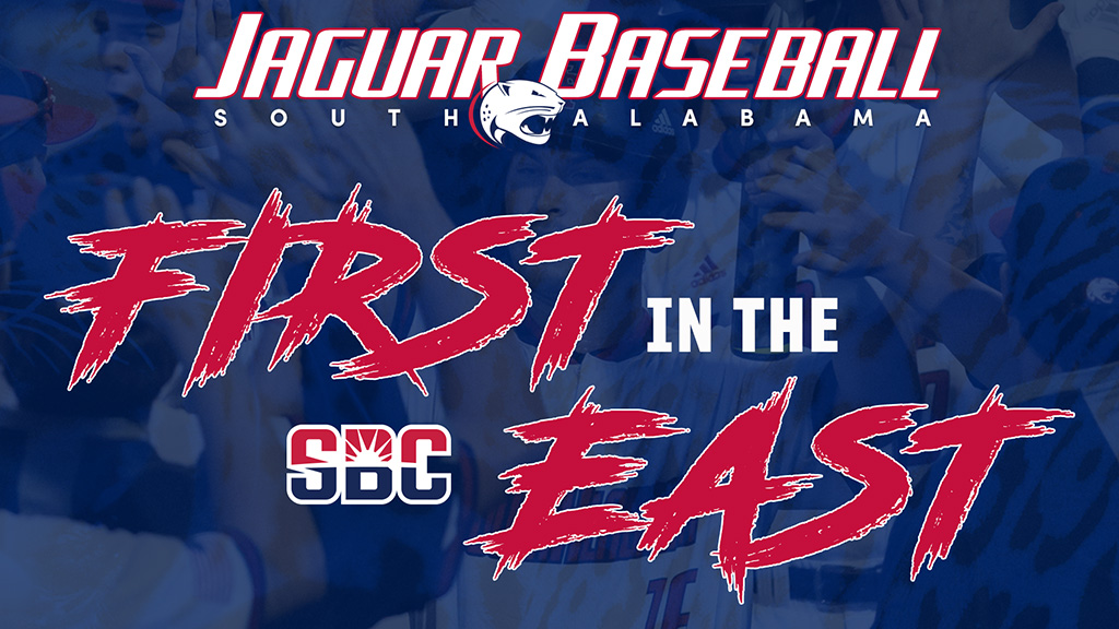 SouthAlabamaBSB's tweet photo. South Alabama captured the 2021 Sun Belt Conference East Division title with today's win! 
#Something2Prove https://t.co/2HXOeY0UNA