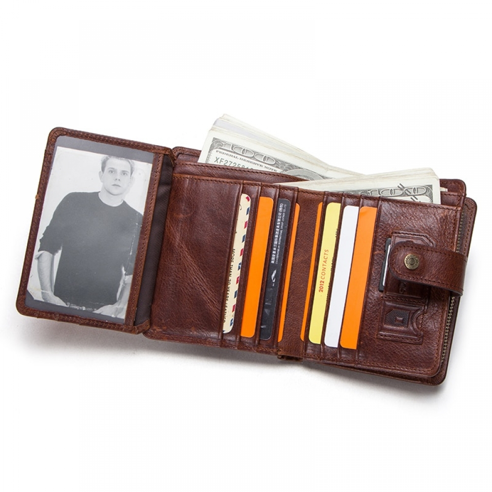 Men's Classic Vintage Leather Wallet #cute #beauty talastella.com/product/mens-c…
