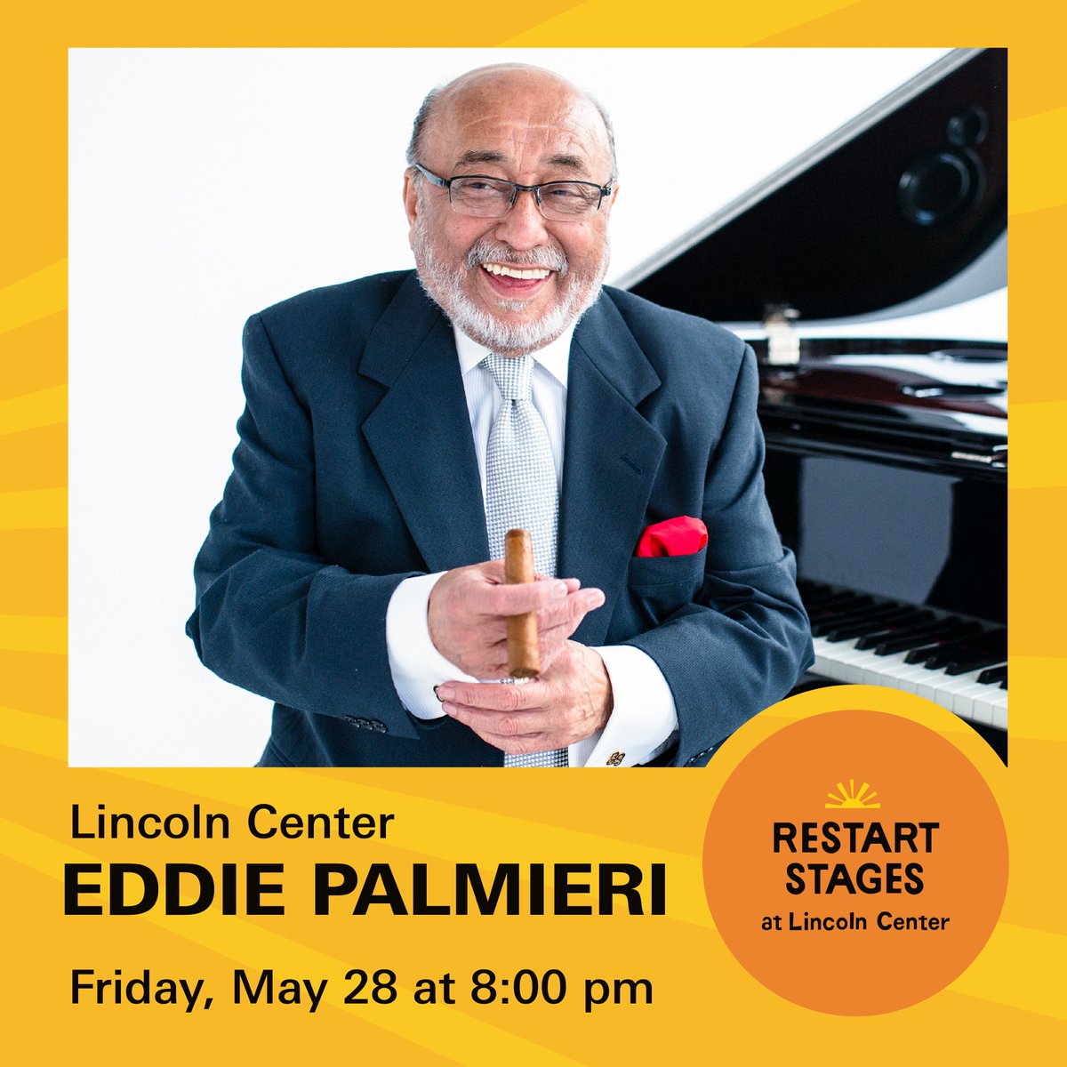 Eddie Palmieri (@eddiepalmieri) on Twitter photo I can’t wait to perform for #RestartStages <a href="/LincolnCenter/">Lincoln Center</a> and I have a giveaway for 20 fans to come watch the show free of charge! Just follow this link: bit.ly/3bM9pag and the instructions in the tweets below to claim this offer! Code: NYU21 — valid through the weekend. I can’t wait to perform for #RestartStages <a href="/LincolnCenter/">Lincoln Center</a> and I have a giveaway for 20 fans to come watch the show free of charge! Just follow this link: bit.ly/3bM9pag and the instructions in the tweets below to claim this offer! Code: NYU21 — valid through the weekend.