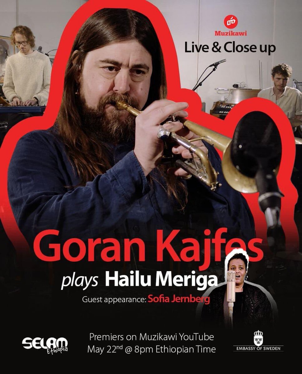 MuradAIssa's tweet photo. Excellently interpreted #Ethiopia’s music legend #HailuMergia’s composition by #Swedish grammy winner @gorankajfes live-streamed on #muzikawi a moment ago - thanks to @SelamMusic
Must watch: https://t.co/lX7luAbPQE
#gorankajfes #sofiajernberg #ethiojazz #ethiojazz #selam https://t.co/3DIfptOCUW