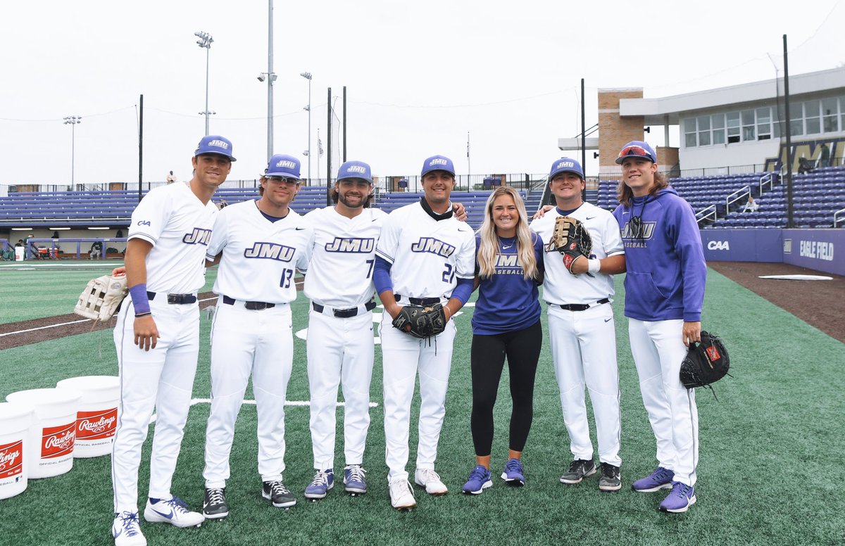 SamGjormand's tweet photo. I’m forever grateful to everyone involved with @JMUBaseball that made it so difficult to say goodbye. 

I can’t thank @JimmyJackson28 @AGBaseball9 &amp; @CoachIke19 enough for the endless support and allowing me to prove myself within the game.

It’s been an incredible ride 🤟🏼 https://t.co/bVevihHNMt
