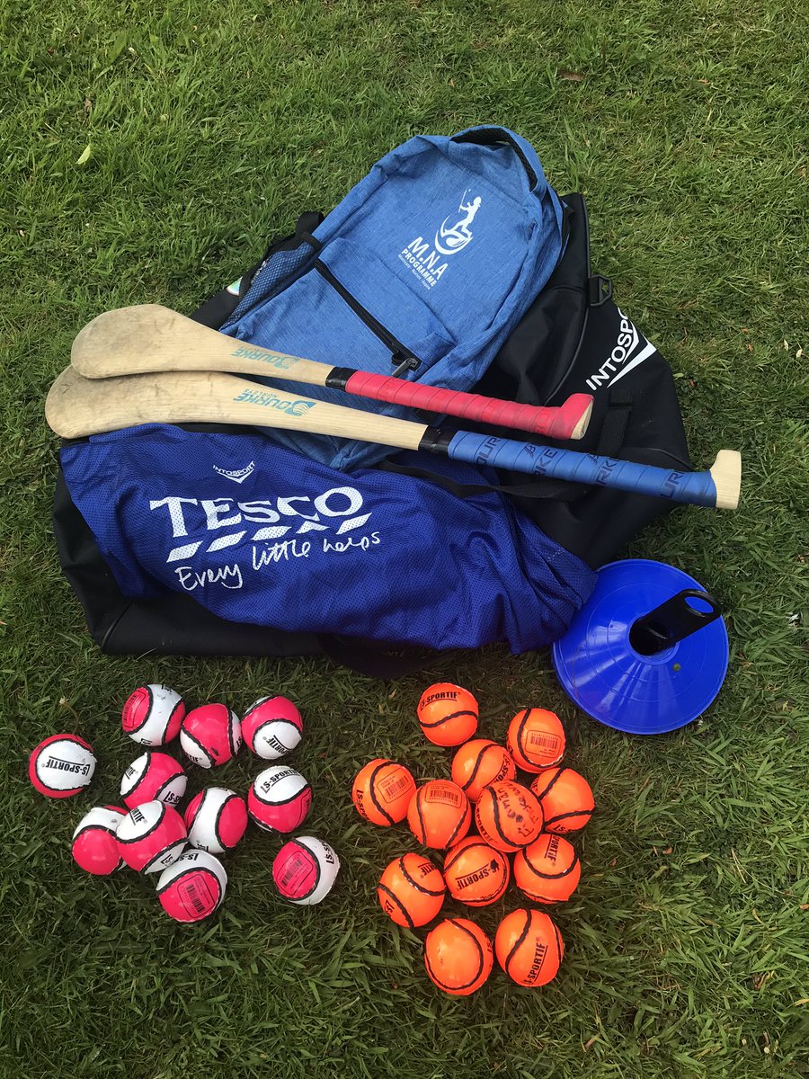 Thanks @OfficialCamogie and @TescoIrl for all the gear for @KilmacudCamogie upcoming #TescoHurlWithMe programme, being rolled out for (up to u12) Camogie Mom’s. Just over a week to go!!! 🌈 #MNAprogramme #MNA2021 #Camogie @sportireland @camogiedublin @KCrokesGAAClub