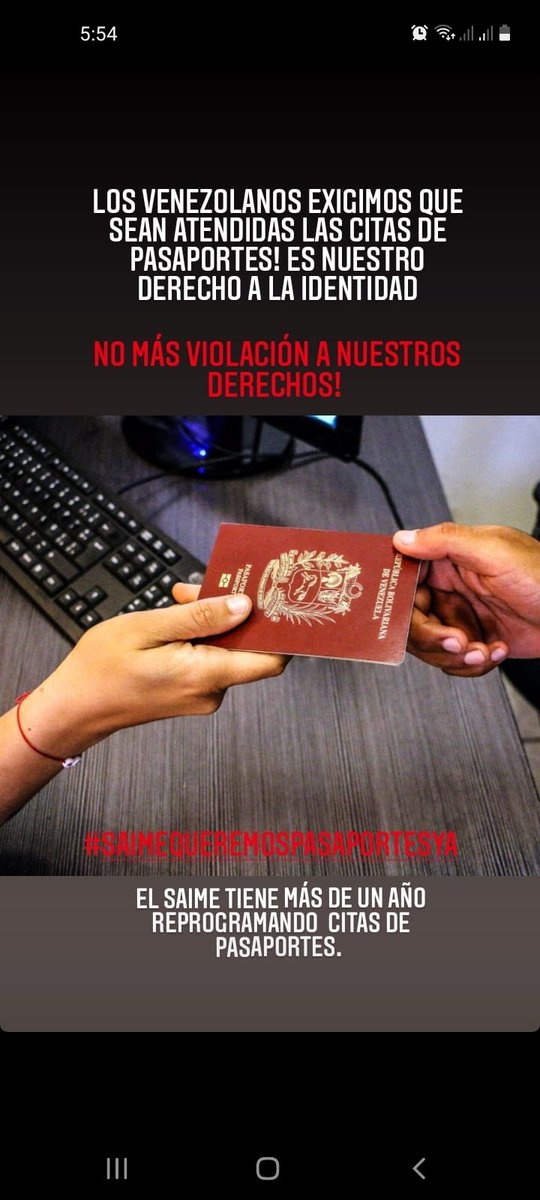 ReinaFrancelys's tweet photo. @ElyangelicaNews @VenezuelaSaime @ElyangelicaNews @epinor34 los venezolanos exigimos #pasaporteya https://t.co/ZCcWahmqb3