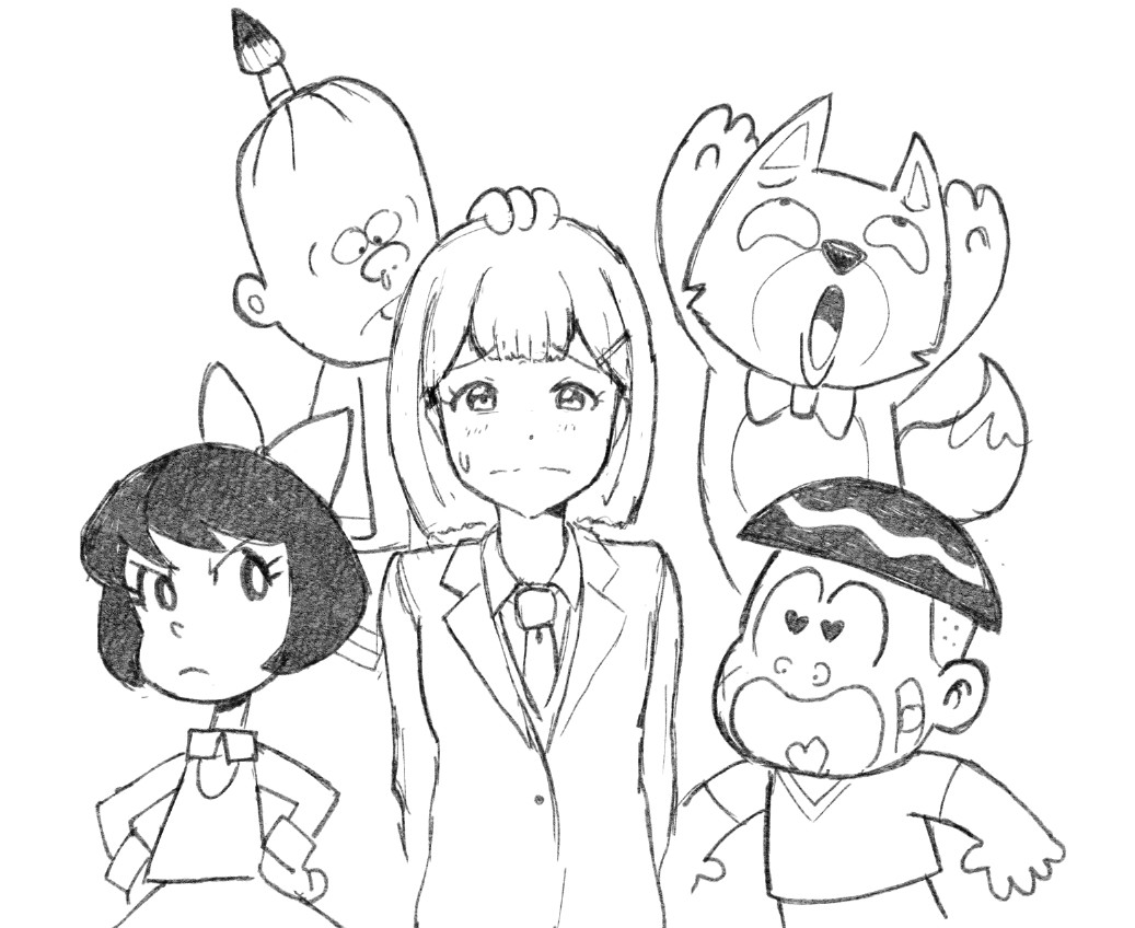 "An Isekai about a serious no-nonsense girl who gets transported into a Showa Era gag manga world" is probably the stupidest idea I've ever had on a whim
So I drew it