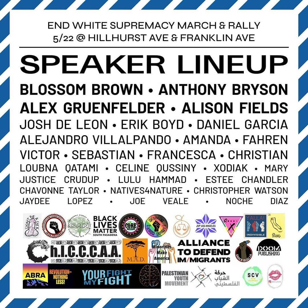 DefendMigrants's tweet photo. Let's end yt supremacy together
✊🏻✊🏼✊🏽✊🏾✊🏿

Join us today for the End White Supremacy Educational Rally &amp; March at 1PM. We'll meet at Hillhurst Ave &amp; Franklin Ave then march towards Griffith Observatory. 

#EndWhiteSupremacy #TogetherStrong https://t.co/O4L69rj7fh