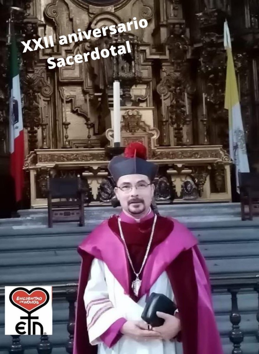 ENoviosCDMX's tweet photo. El Encuentro está de fiesta!!! Nuestro querido Padre Luis Monroy festeja su aniversario Sacerdotal XXII. FELICIDADES, agradecemos toda tu entrega, amor y dedicación a nuestro apostolado y a los matrimonios que tenemos la dicha de convivir contigo. Dios te bendiga. https://t.co/8YGJEqiOLo