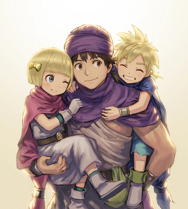 ドラクエ5は親子の話。
子供だった当時より今がしみる。(再掲)
 #DQ35th #ドラクエ5 