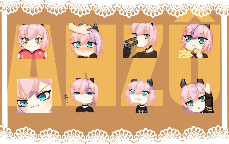 AnzuVtuber's tweet photo. Hey ! les emotes pour les stream sont faites ! on progresse vers les live ~

TAGS :
#ocdrawing #oc #originalcharacter #demongirl #vtuberFR #demon #streaming #VTubers #vtub #emotestwitch #watermark https://t.co/AP0F5egmLW