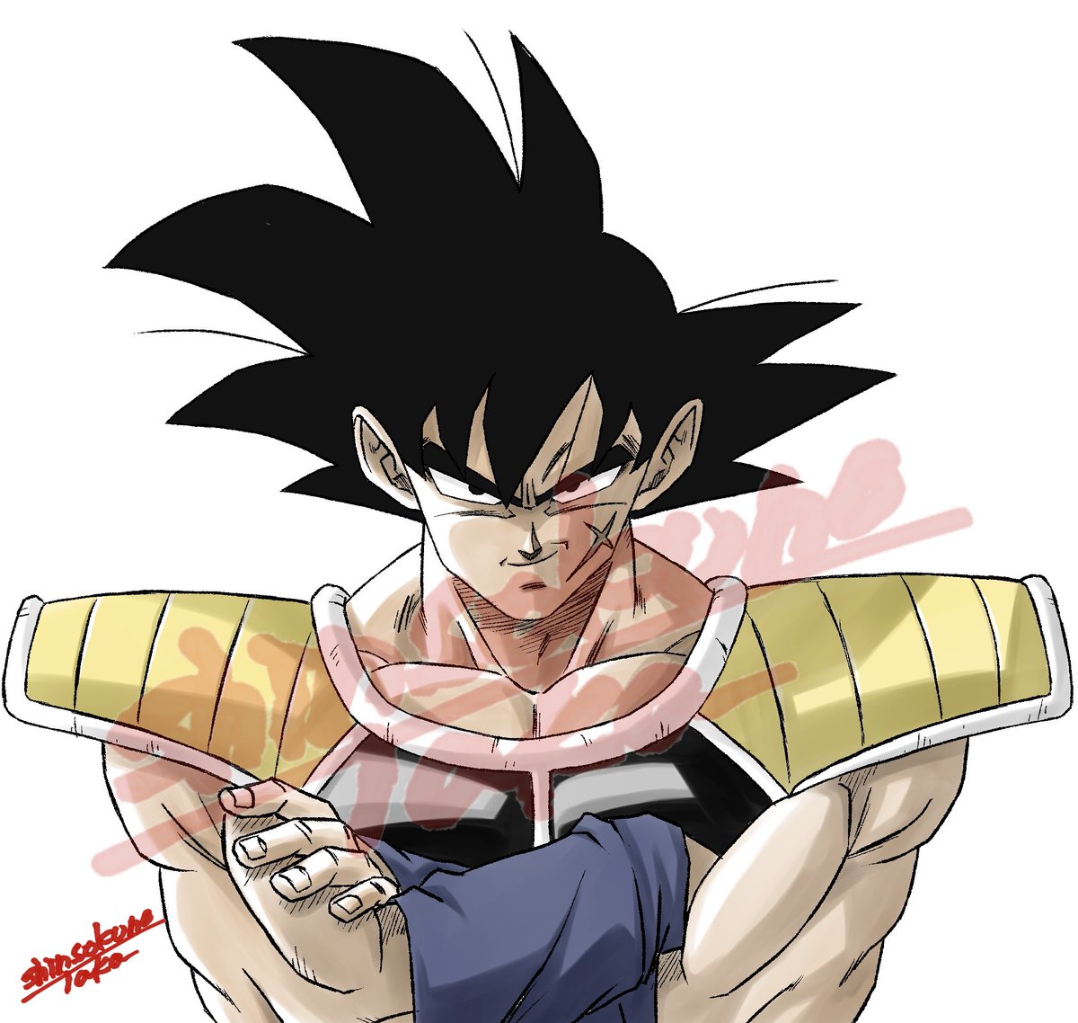 神速の鷹 バーダック さくさく さんからのご依頼のイラストとなります ご依頼イラストのため サイン被せさせてもらってます ご依頼ありがとう 神速の鷹 バーダック ドラゴンボール ドラゴンボールイラスト お父さん ノーマル