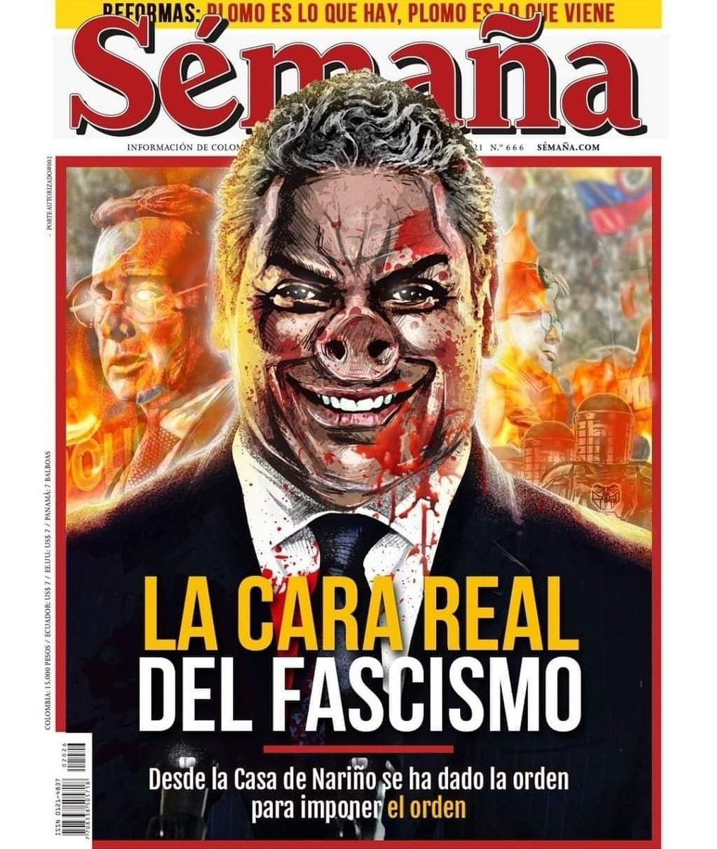 Cizanaparatodos's tweet photo. #RevistaSemana destila odio por el diferente y pone en grave peligro a el líder de la verdadera oposición, #GustavoPetro.
.
.
.
.
.
#RevistaFalacia #MedioDeDesinformación #Asesinos #Duque #VickyDavila #Cizañero #Petro #DuqueBastaYa https://t.co/3JupZMk6fz