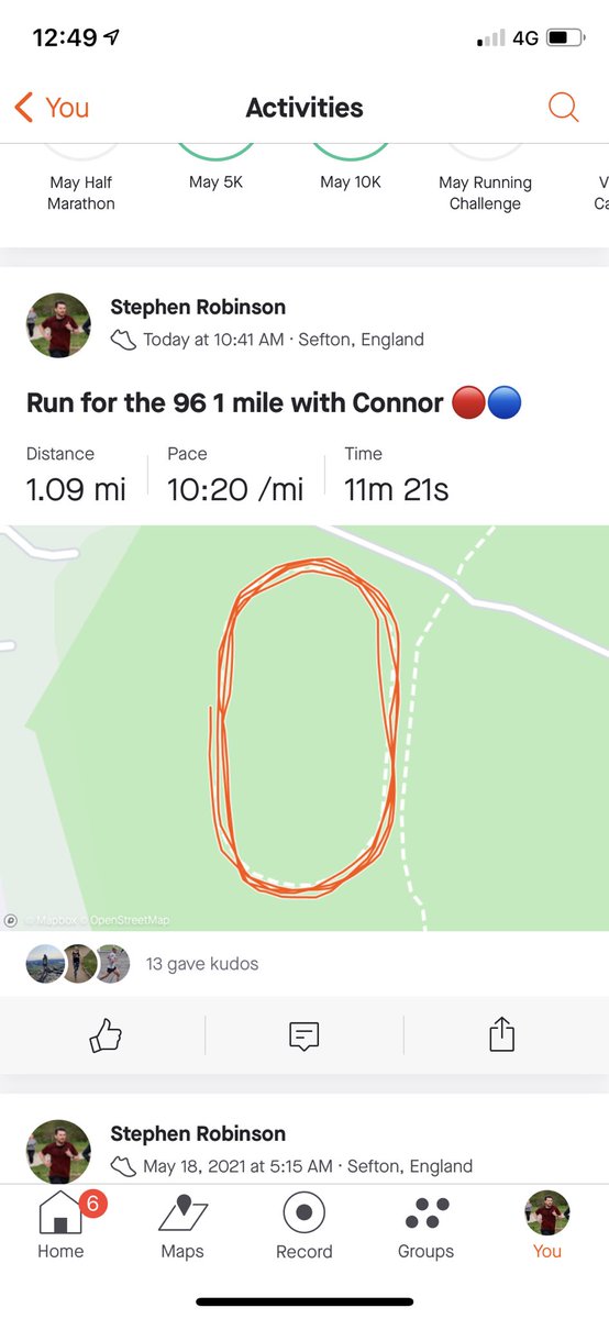 HyperionStephen's tweet photo. Proud morning for Daddy! Little man showing his support running 1 mile for the 96 🔴🔵🙏9️⃣6️⃣🏃‍♂️ @MLHRunning @LFC @EITC #runforthe96 https://t.co/yxOUxzopDm