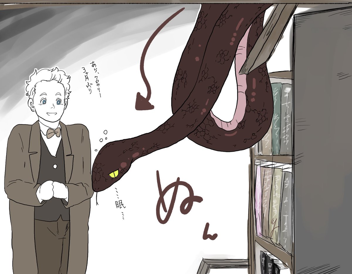 屋根裏から見つかった蛇(の悪魔) 