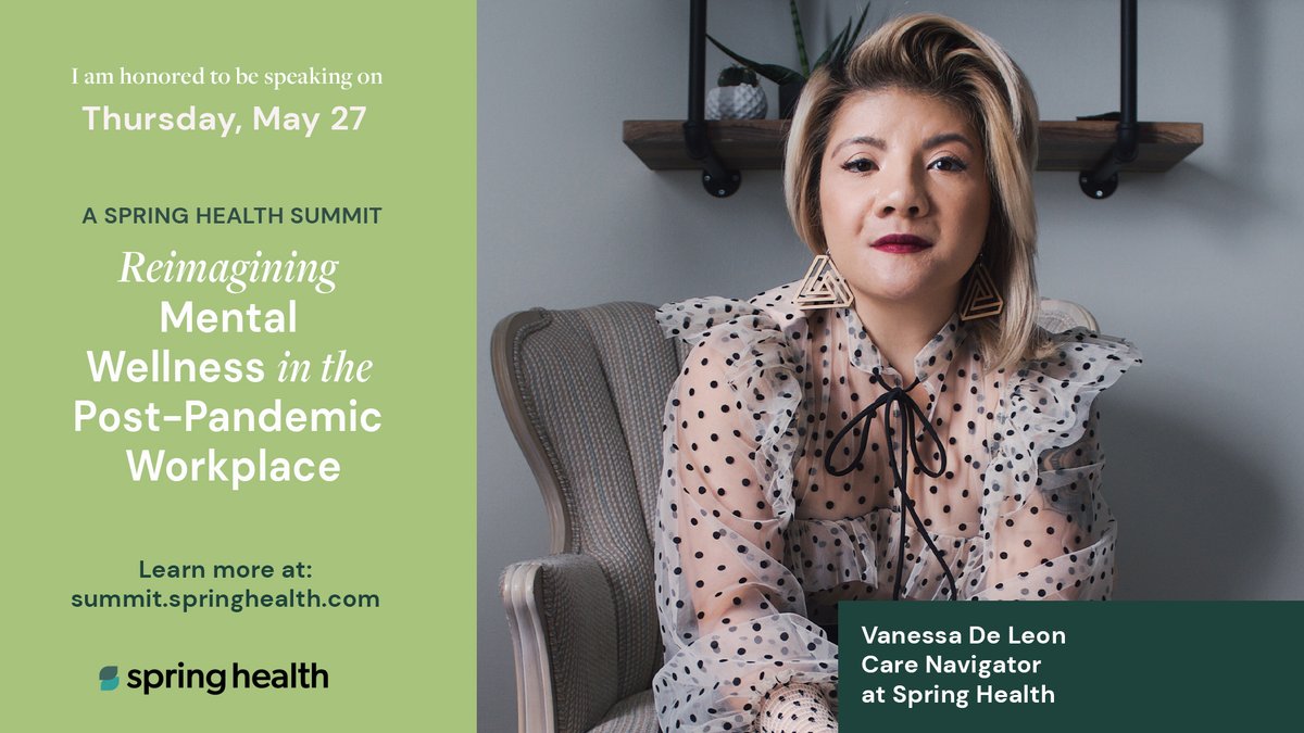 spring_health's tweet photo. What is grief without death? How do we normalize the loss of the life we used to live before this life-changing event? Join us at the #SpringHealthSummit for a clinical perspective on these questions and more. Registration is free:
https://t.co/kpZkXx4VnV
#mentalhealthawareness https://t.co/pYx4ZLhsgW