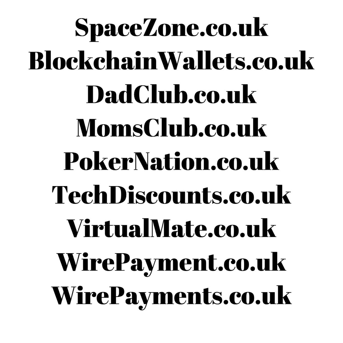 DomainDadi's tweet photo. THe #Domains below are listed on the @Sedo CCTLD auction which is live now!!
#Domains #DomainNames #DomainAuction #DomainForSale #CoUk #PremiumDomains #CCTLD #Sedo #SedoAuction #DomainNameForSale https://t.co/lMvTXJPn6H